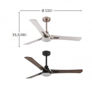 Ventilador de techo LED Coro CCT (22W)