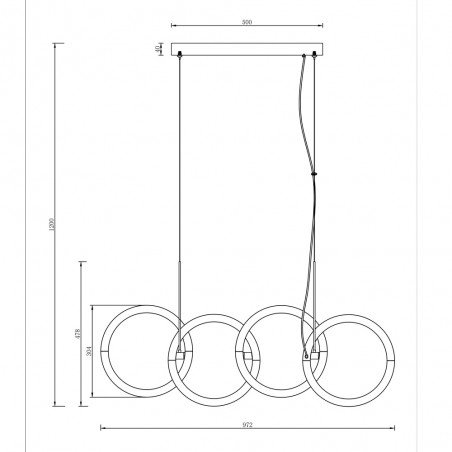 Lámpara colgante LED Node (40W)