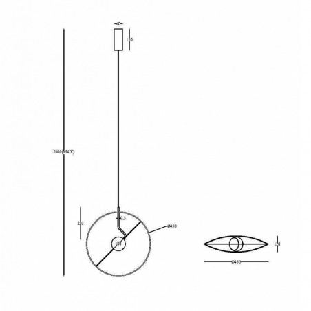 Lámpara de techo LED Reflex (14W)