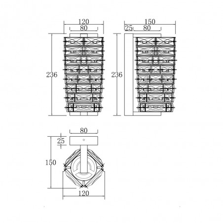 Aplique de pared LED Coil (6W)