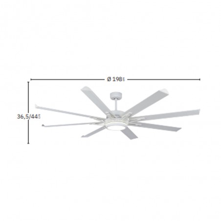 Ventilador de techo Led Grado (30W)