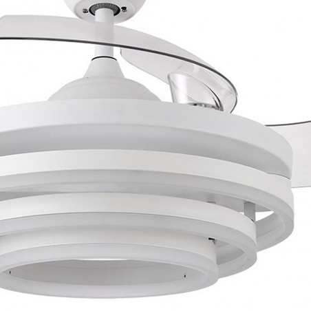 Ventilador LED con aspas plegables Kai CCT (72W)