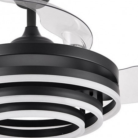 Ventilador LED con aspas retráctiles Kai CCT (72W)