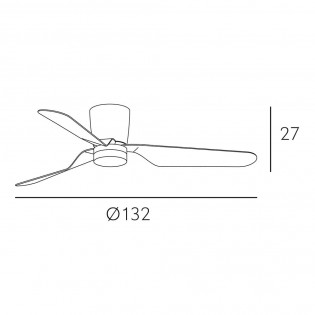 Ventilador de techo Led Kochi CCT II (18W)