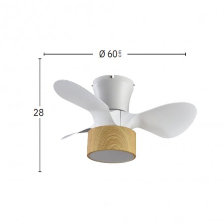 Ventilador de techo LED Kos CCT (24W) II