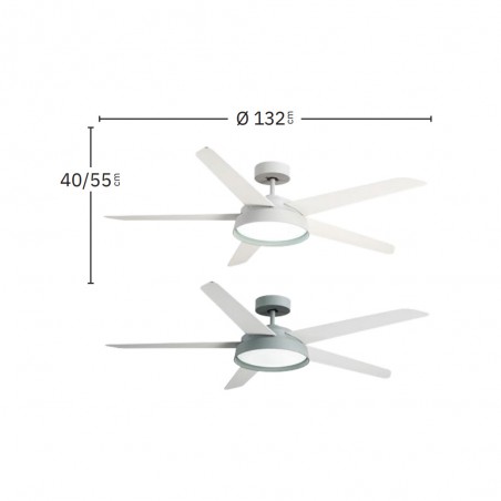 Ventilador de techo LED Lebeche CCT (25W)
