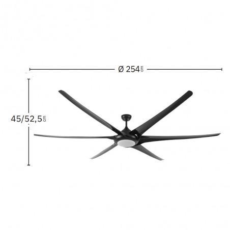 Ventilador de techo LED Moncayo CCT (30W)