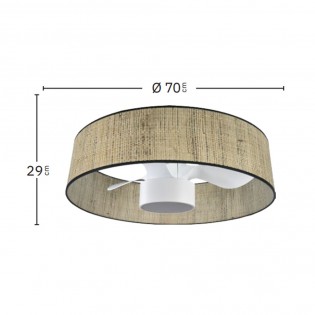 Ventilador Plafón LED Natasha CCT (24W)