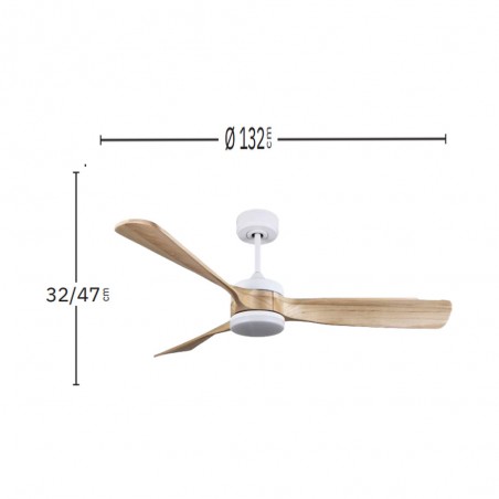 Ventilador de techo LED Oriente CCT (26W)