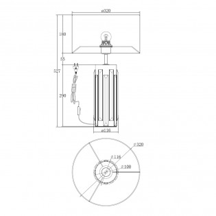 Lámpara de mesa Muse
