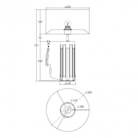 Lámpara de mesa Muse