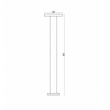 Baliza alta de exterior LED Wald (12W)