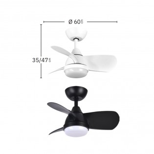 Ventilador de techo LED Pirdo CCT (24W)