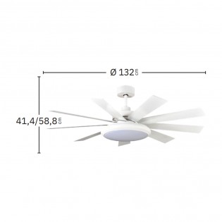 Ventilador de techo LED Pireo CCT (36W)
