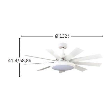 Ventilador de techo LED Pireo CCT (36W)
