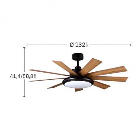 Ventilador de techo LED Pireo CCT (36W) II