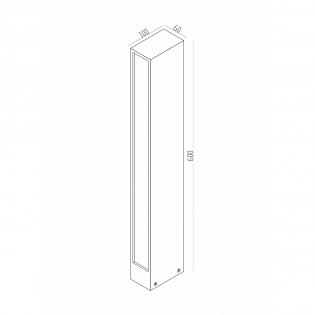 Baliza de exterior LED Hof (12W)