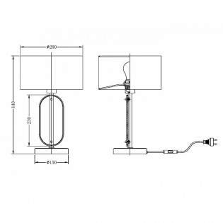 Lámpara de mesa Marmo
