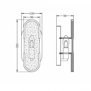 Aplique de pared Marmo III