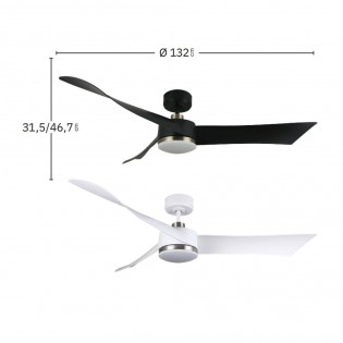 Ventilador de techo LED Tempel CCT (26W)