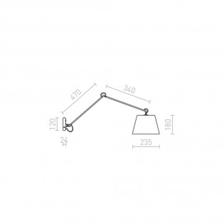 Aplique de pared Ashley