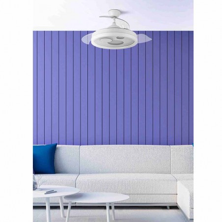 Ventilador LED con aspas plegables Turia CCT (72W)