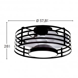 Ventilador Plafón LED Xaloc CCT (22W)