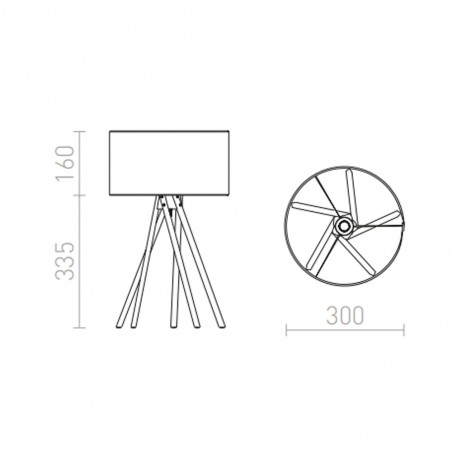 Lámpara de mesa El Paso