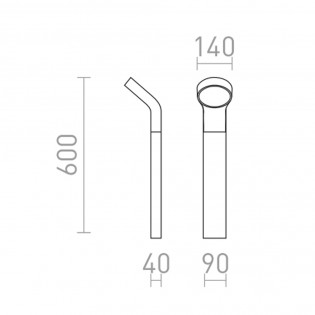 Baliza de exterior LED Elia (9W)