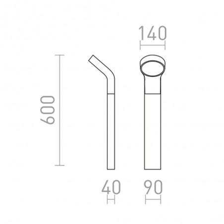 Baliza de exterior LED Elia (9W)