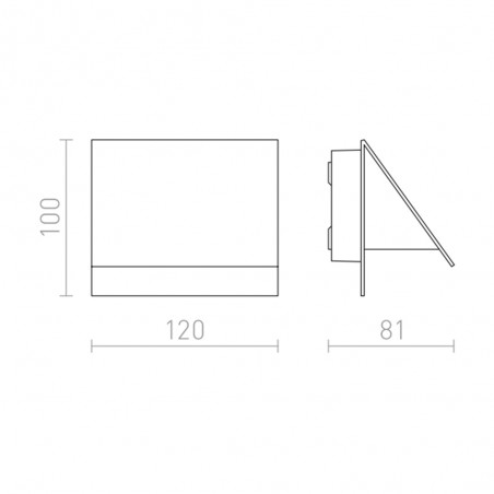 Aplique exterior LED Geri (5W)