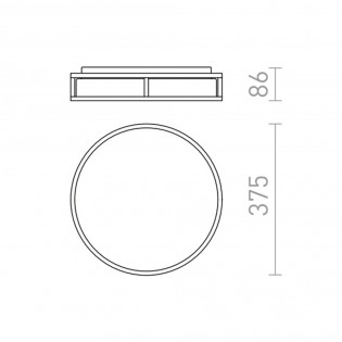 Plafón de baño LED Grande (24W)