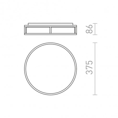 Plafón de baño LED Grande (24W)