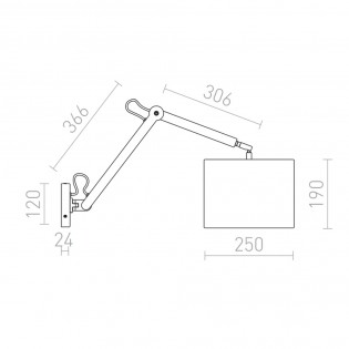 Aplique de pared Madison