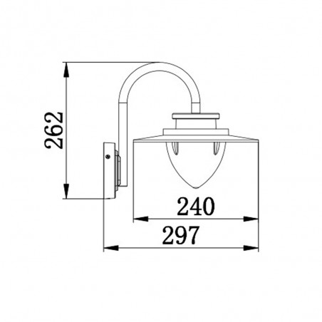 Aplique de exterior LED Calais (8W)