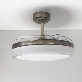 Ventilador LED con aspas plegables Oroel Níquel CCT (45W)