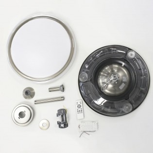 Ventilador LED con aspas plegables Oroel Níquel CCT (45W)