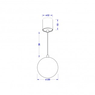 Lámpara de techo LED Luna (5W)