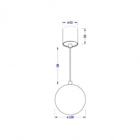 Lámpara de techo LED Luna (5W)