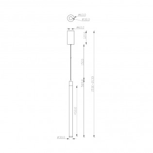 Lámpara de techo LED Ray (10W)