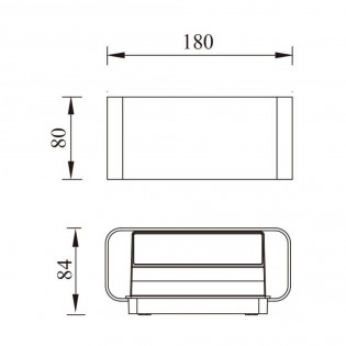 Aplique de exterior LED Zerouno (12W)