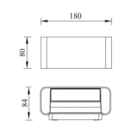 Aplique de exterior LED Zerouno (12W)