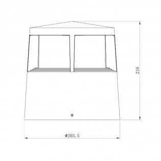 Baliza de exterior LED Alexandria (12W)