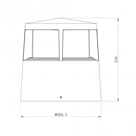 Baliza de exterior LED Alexandria (12W)