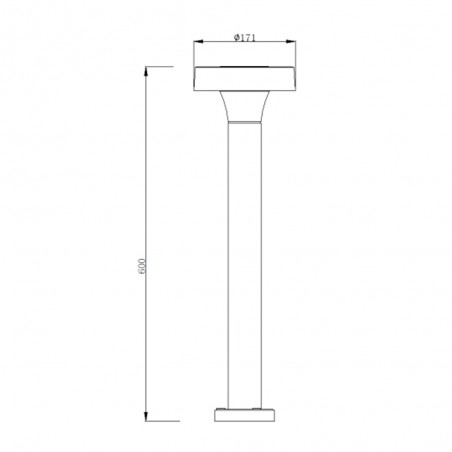 Baliza alta de exterior LED Nevada (12W)