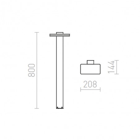 Baliza de exterior LED Rina (12W)