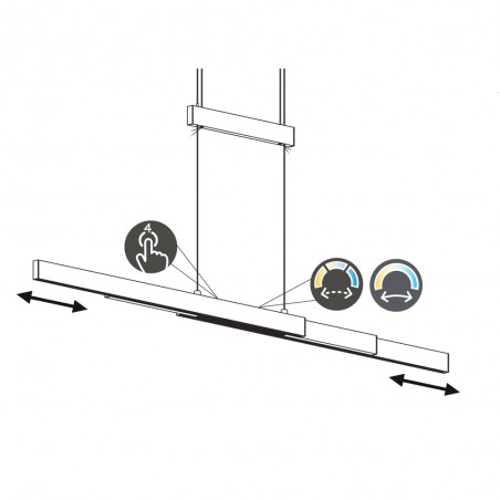 Lámpara de techo LED Trajan (45W)