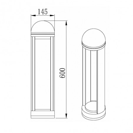 Baliza de exterior LED Gate (8W)