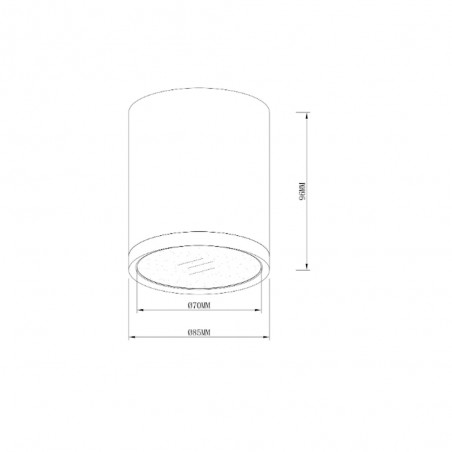 Foco de techo Hoop II