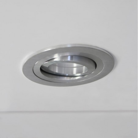 Pack 10 Empotrable Classic redondo aluminio